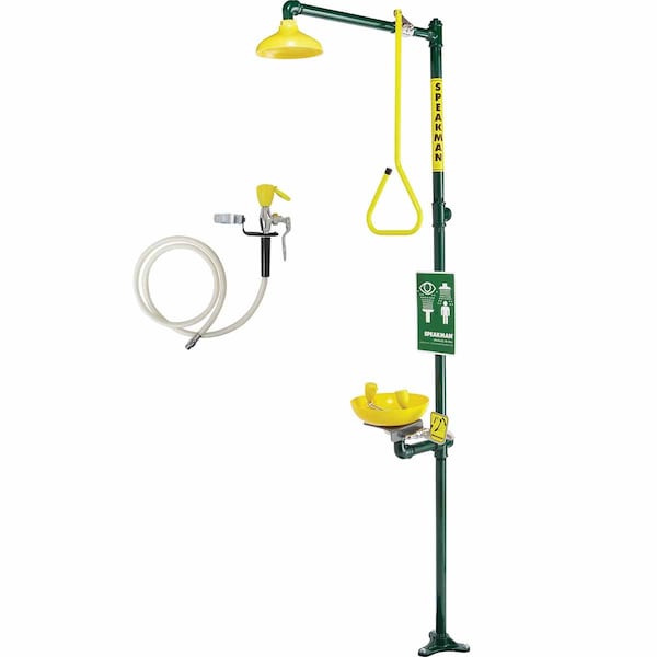 Speakman Combination Emergency Station W/ Plastic Bowl Eye/face Wash SE-695-HS - main